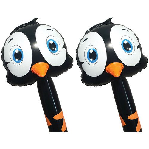 2PK Fumfings Novelty Bloonimals Inflatable Penguin 1.4m