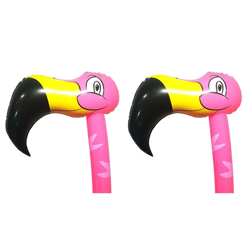 2PK Fumfings Novelty Bloonimals Inflatable Flamingo 1.4m