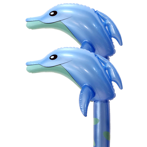 2PK Fumfings Novelty Bloonimals Inflatable Dolphin 1.4m