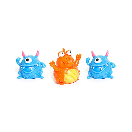 3PK Fumfings Novelty Sticky Monsters 8cm - Assorted