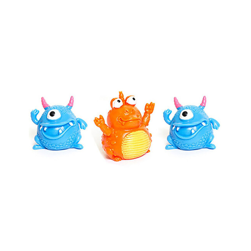 3PK Fumfings Novelty Sticky Monsters 8cm - Assorted