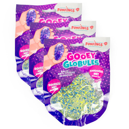 3PK Fumfings Novelty Gooey Globules - Assorted