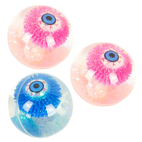 3PK Fumfings Novelty Flashing Eye Ball 6.5cm - Assorted