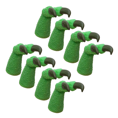 8PK Pocket Money Fun 6cm Dino Claw Finger Puppet Kids Toy 3y+ Green