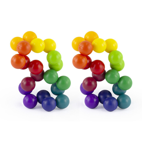 2PK Pocket Money Fun 12cm Rainbow Fidget Kids/Children Play Toy 3y+