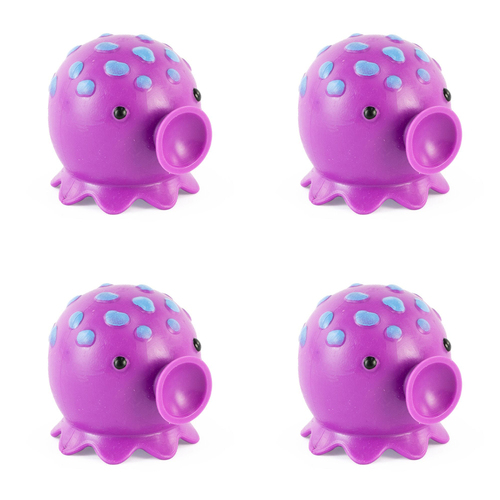 4PK Pocket Money Fun 6cm Peek a Boo Octopus Kids Toy 3y+ Assorted