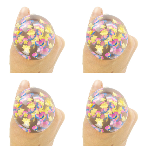 4PK Pocket Money Fun 5.8cm Squishy GelBitz Kids Sensory Toy 3y+ Assorted