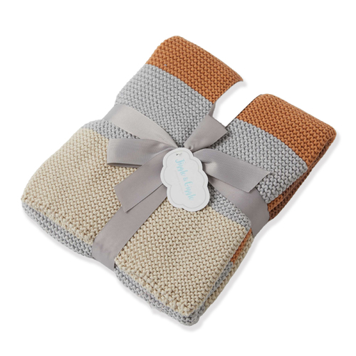 Jiggle & Giggle Baby Cot Pram Knitted 90cm Blanket - Oslo