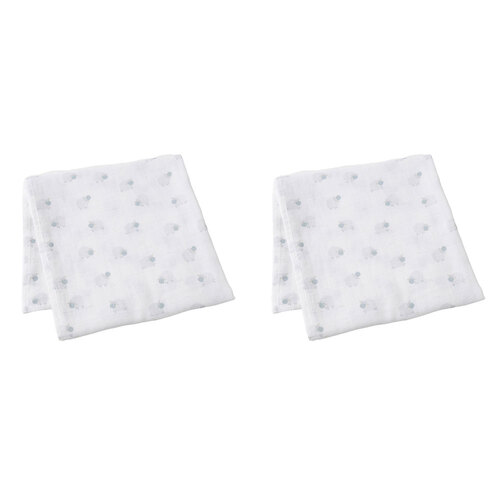 2PK Jiggle & Giggle Cotton In the Meadow Muslin Wrap Baby Clothing