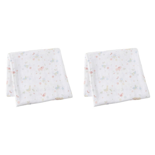 2PK Jiggle & Giggle Cotton Birdy Muslin Wrap Baby Clothing