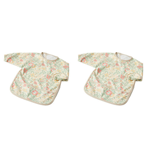 2x Jiggle & Giggle Polyester Spring Garden Smock Long-Sleeve Baby Feeding Apron