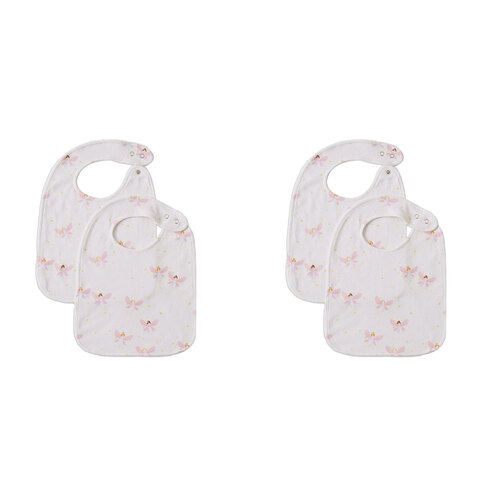2PK 2pc Jiggle & Giggle Fairy Dust Bib Set Baby Feeding