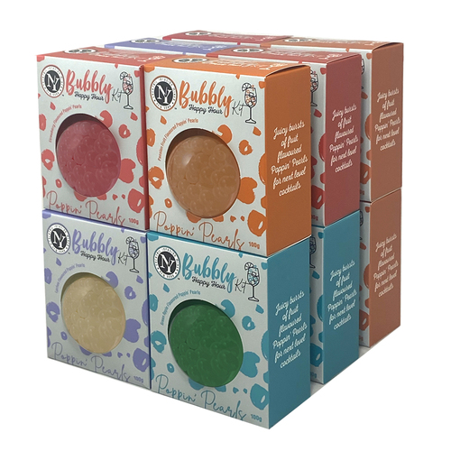 12pc New York Cocktail Poppin Pearls Assorted 1.2kg