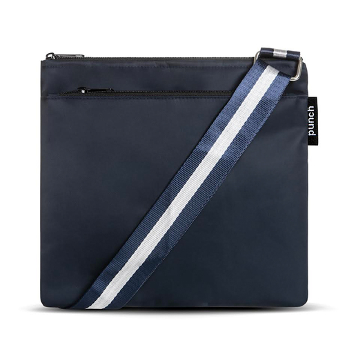 Punch Nylon Flat Women's Casual Crossbody Handbag Navy