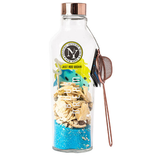 New York Cocktail Infusion Mixer Blue Dream Bottle 120g w/ Small Sieve