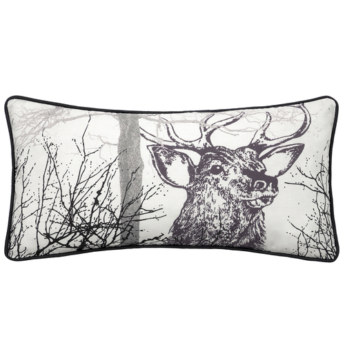 Bianca Alpine Stag 60x30cm Polyester/Cotton Cushion Rectangle - Taupe