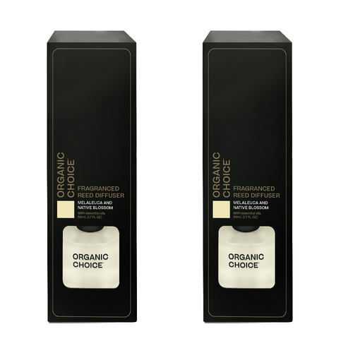 2 x Organic Choice Reed Diffuser Melaleuca Native Blossom 50ml