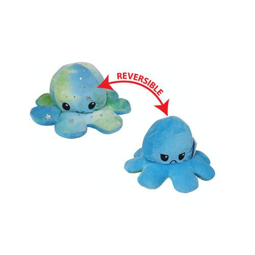 Bensons Reversible Octopus 60cm Kids/Childrens Soft Plush Toy 0y+ Asstd