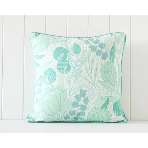 Rayell Indoor Square Cushion Earthly Pleasures Green 45x45cm
