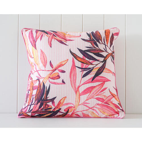 Rayell Indoor Square Cushion Botanical Pink 45x45cm