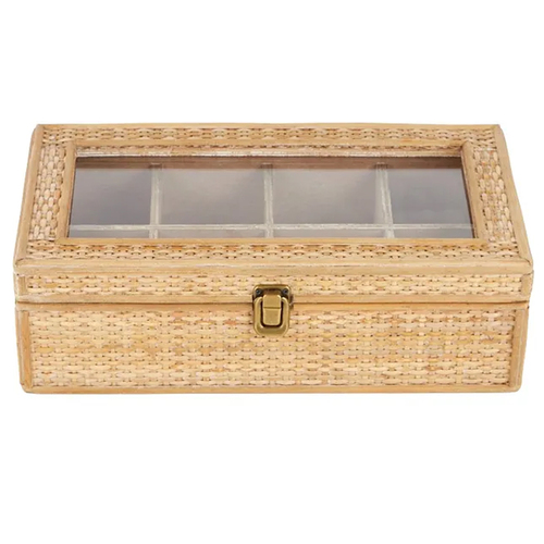 Coast To Coast Home 35cm Rayna Rattan Wooden Jewellery Box