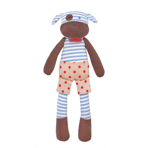 Organic Farm Buddies 35cm Boxer The Dog Kids Plush Animal Toy 0+