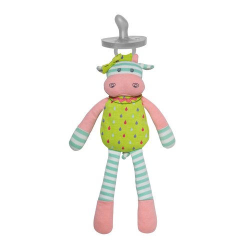 Organic Farm Buddies 24cm Belle the Cow Small Buddy Kids Plush Toy 0+