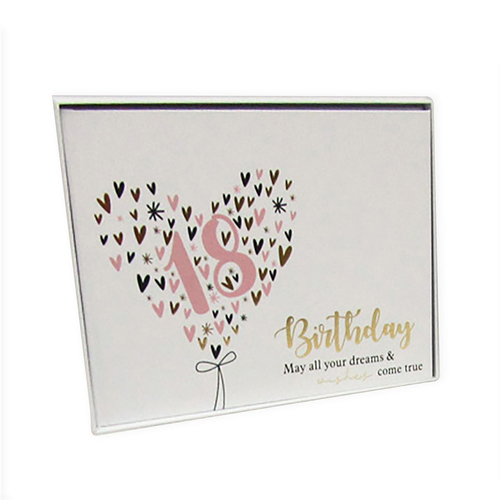 18th Heart Guest Book 23x18 Novelty Birthday Party Signature Pad