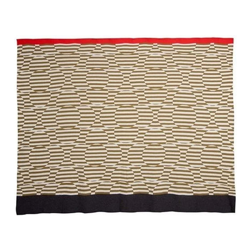 Orla Kiely Throw Stripe Flower Olive Green 200x150x1cm