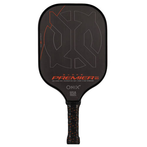 Onix Evoke Premier Raw Carbon Pickleball Paddle Racket Power-12mm Black