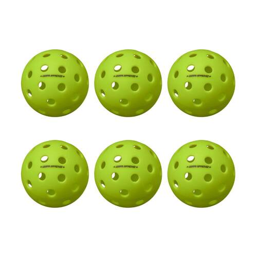 2x 3pc Onix Fuse G2 Pickleball Outdoor Ball Sports Practice/Training Neon Green