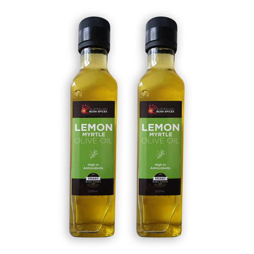 2PK Australian Bush Spices Olive Oil infused w/ Lemon Myrtle Bottle 250ml