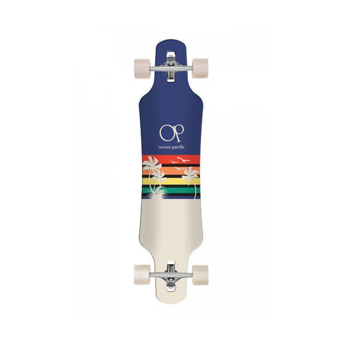 Ocean Pacific Swell Drop Through Longboard Navy/Off White 9.5in
