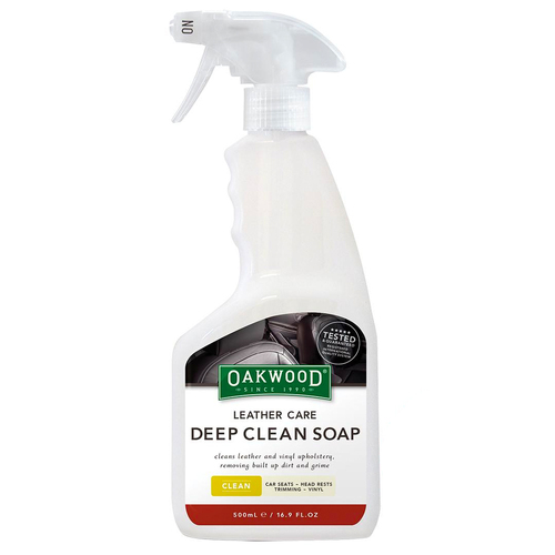 Oakwood Automotive Leather Care 500ml Deep Clean Soap Spray For Car Seat