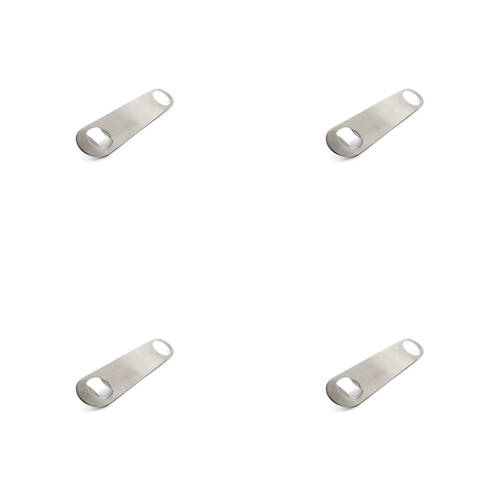 4PK Barpro Bar Blade Bottle Opener Barware Accessory Silver