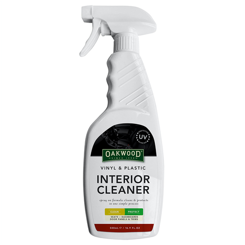 Oakwood Automotive Vinyl & Plastic 500ml Cleaner Spray For Car Interior