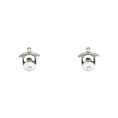 2PK Winex Wall Mounted Bottle Opener Barware Accessory Silver