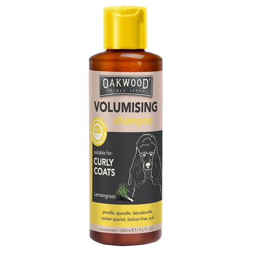 Oakwood Dog/Pet 280ml Volumising Shampoo For Curly Coats