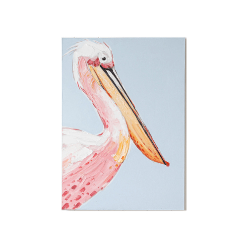 Rayell 50x70cm Premium Artwork Wall Art - Pinky the Pelican
