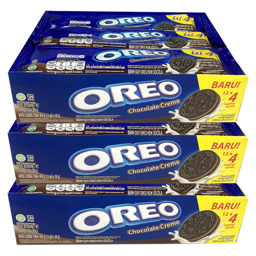 3x 12PK Oreo Snack Pack 38g Chocolate Creme Biscuits