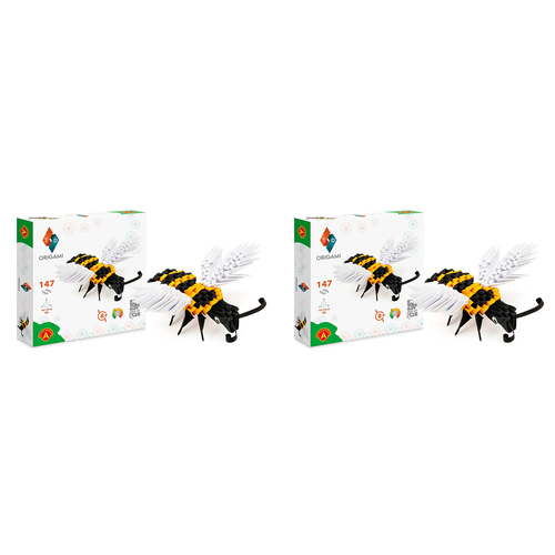 2x 147pc Origami 3D Paperfolding Bee Paper Sculpture Kids Toy Kit 8+