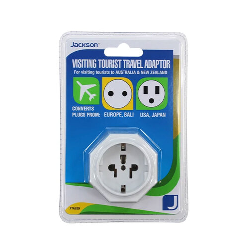 Jackson Inbound Tourist Travel Adaptor Europe/Bali/USA/Japan to Australia/New Zealand