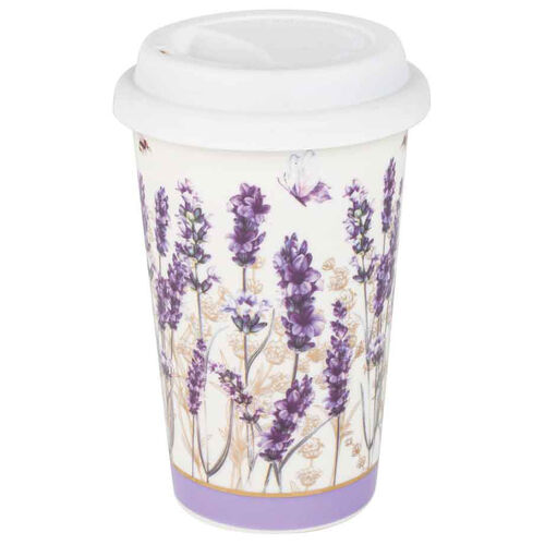 Lavender Dreams Decorative Travel Mug Cup 10oz