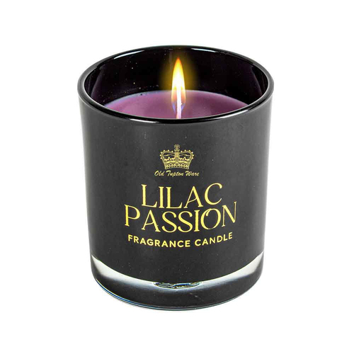 Old Tupton Lilac Passion Scented Candle 160g Round Black