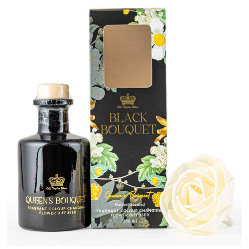 Old Tupton Bouquet Flower Diffuser 150ml Queens Bouquet Scent Black
