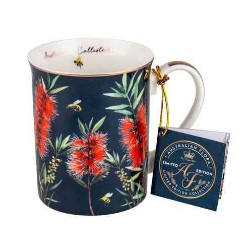 Australian Flora Callistemon 360ml Coffee Mug New Bone China