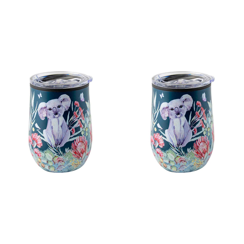 2PK Australian Flora Koala 360ml S/S Vacuum Insulated Tumbler Double Walled