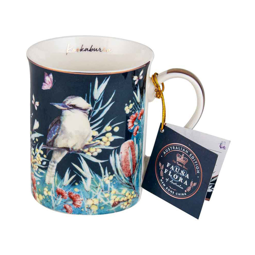Australian Flora Kookaburra 360ml Coffee Mug New Bone China