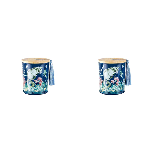 2PK Australiana 300g Vanilla Scented Candle w/ Wood Lid & Tassel - Possum