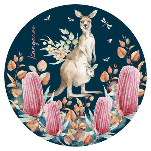 LMD Kangaroo Ceramic Surface Protector Round 25cm - Navy